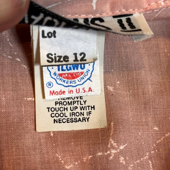 Vintage Retro 80s Pink Power Lunch Dolman Belted Midi Front Slit SZ 12/8 Dress - Picture 6 of 16